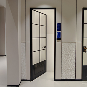 Puertas de Entrada Exteriores Deioux, Diseño de Puertas Francesas de Aluminio con Vidrio Templado, Puertas Dobles de Vidrio para Patio, Puerta Abatible NFRC - Product Image 1