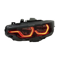 Pieza de Repuesto para Automóvil SJC para BMW Serie 4 2014-2020 F32 M3 M4 F80 F82 F8X, Faro Delantero LED Estilo Ikon V3 Tricolor Amarillo, Blanco y Rojo