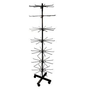 Metal 3 katmanlı dönen küçük Stand rafı cep telefonu zinciri takı mağazası vitrin rafı - Product Image 6