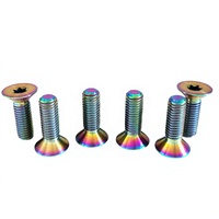 Vis à tête M3/M4/M5/M6, finition anodisée, modification de moto, antirouille