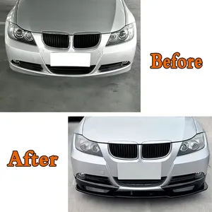 สำหรับรถยนต์ซีรีส์ 3 E90 E91 รุ่นต้นปี 2005 320i 325i - สปอยเลอร์กันชนหน้ารถยนต์ ดิฟฟิวเซอร์ อุปกรณ์ตกแต่งรถยนต์ - Product Image 5