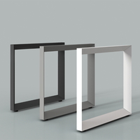 Pieds de table en métal en vente chaude, remplacement de la base de table avec poutre allongée, table d'atelier moderne