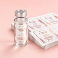 Étiquettes autocollantes personnalisées à haute adhérence pour flacons, marquage personnalisé, plusieurs tailles pour flacons de 3 ml, 5 ml, 10 ml