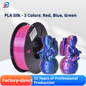 Filament PLA Soie en Trois Couleurs : Rouge Bleu Vert Multicolore Filament d'Impression 3D 1.75mm Filament Soie TPU PETG ABS - Product Image 1
