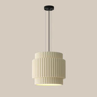 Lampe de plafond cylindrique Wabi Sabi filaire, lumière chaude, en résine, style moderne bohème, suspension en céramique pour plafond haut