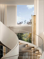 Escalier en colimaçon blanc, selon vos plans, qualité usine certifiée ISO 9001