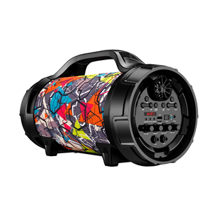 Caja de Subwoofer de 6.5 Pulgadas Amplificada con Luces LED de Colores Intermitentes, Altavoz de Plástico Profesional Tipo <span class=keywords><strong>Boombox</strong></span> 3 - Product Image 2