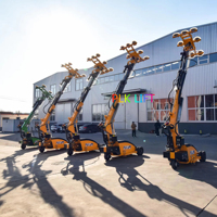Nouveaux chariots de levage de vitres hydrauliques télescopiques à système hybride sous vide, élévateur de verre avec capacité de charge de 800 kg et rayon d'action