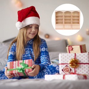 Thu nhỏ kệ sách Locker búp bê nhà trang trí nội thất phụ kiện Dollhouse Mini kệ sách hiển thị kệ - Product Image 4