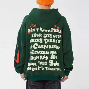 Nouveauté hommes décontracté impression 3D personnalisé 100% coton lourd 400g automne surdimensionné pour sweatshirts et sweats à capuche - Product Image 3