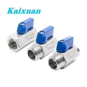Cheap ss316 stainless steel mini ball valves with high quality made in China