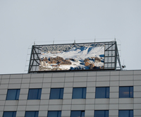 Écran publicitaire LED extérieur P6 IP65 pour toit/mur avec animation et graphiques pour les magasins de détail