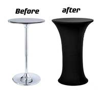 Housse de table ronde extensible en spandex, style moderne, pour mariages, fêtes et banquets – Grande vente
