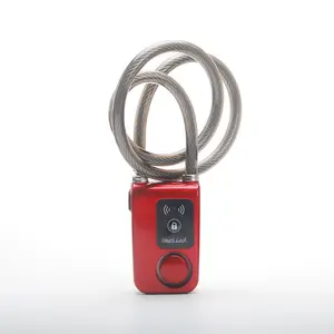 Gembok Pintar Pintu Tanpa Kunci, Aplikasi Ponsel Sepeda Motor Sepeda, Kunci Kabel Kontrol