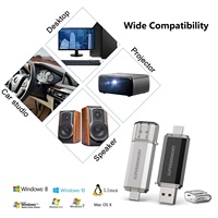 Unidad Flash USB 2 en 1 Tipo C OTG de 2GB 4GB 8GB 16GB 32GB 64GB 128GB, Conexión Plug and Play, Amplia Compatibilidad