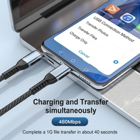 Cable USB C a C de Alta Calidad con Carga Rápida PD de 240W, Cable de Datos Tipo C de Nailon Trenzado para Laptop, MacBook, Teléfono, Tableta