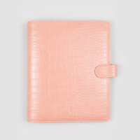 Agenda personnalisé par le fabricant avec impression crocodile, cadeau 2024, A5A6A7, classeur à 6 anneaux, carnet de notes, couverture en cuir PU, planificateur budgétaire