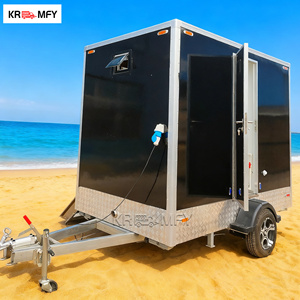 2026 Steel Mobile <b>Shower</b> Toilets Luxury <b>Portable</b> Bathroom Restroom Trailer for Park Use - Product Image 1