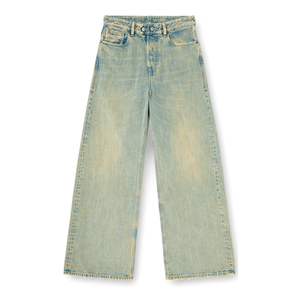 Jeans amples et larges pour hommes, taille mi-haute, entrejambe bas, coupe ample et oversize, longueur au sol, avec braguette boutonnée, effet vintage délavé, vente en gros - Product Image 5