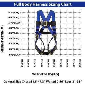 Heavy Duty uomo costruzione completo del corpo del tetto cintura di sicurezza imbracatura protezione anticaduta 5 punto di regolazione posteriore D-Ring - Product Image 5