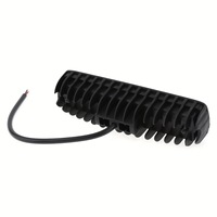 Nouveau phare de travail LED automobile, simple rangée, 6 lampes, 18W, 12V, pour véhicules tout-terrain, feu auxiliaire de jour universel