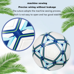 Balón de Fútbol Profesional Personalizado con Logotipo Oficial, Tamaño 4 y 5, Cosido a Máquina, de PVC y Cuero PU, para Entrenamiento y Partidos - Product Image 2