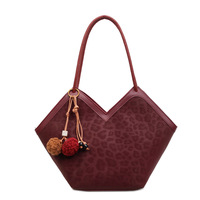 Sac fourre-tout grande capacité à imprimé léopard en PU avec bandoulière unique pour femme – Nouvelle collection 2026, tendance et décontracté
