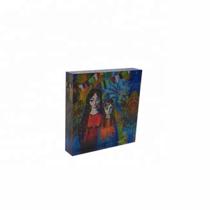 Bloque de Exhibición de Acrílico Transparente para Sublimación, Diseño Personalizado al por Mayor, 80x80x20mm, para Uso en Mostrador - Product Image 4