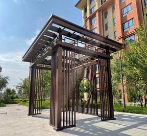 Kit <span class=keywords><strong>pergola</strong></span> en aluminium pour gazebo <span class=keywords><strong>4x3</strong></span> 3x4, auvent de toit électrique intelligent d'extérieur rétractable - Product Image 4