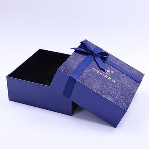 Caja de Regalo Rígida con Tapa y Base de Cinta Personalizadas, Acabado Repujado, Forro de Esponja, para Polvos, Crema de Noche, Productos para el Cuidado de la Piel - Product Image 5