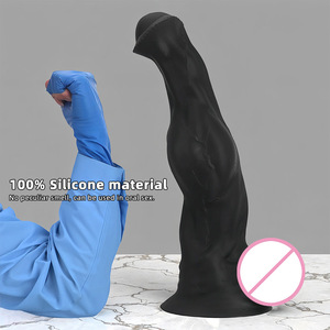 Plug anal en silicone noir souple et écologique 44*88CM pour hommes et femmes, stimulation adulte, étanche - Product Image 3