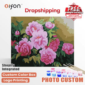 Kit <span class=keywords><strong>de</strong></span> <span class=keywords><strong>peinture</strong></span> par numéros <span class=keywords><strong>de</strong></span> fleurs Orfon Factory Direct Drop Shipping - <span class=keywords><strong>Bouquet</strong></span> <span class=keywords><strong>de</strong></span> pivoines roses, art pour la décoration <span class=keywords><strong>de</strong></span> la maison, bricolage - Product Image 1