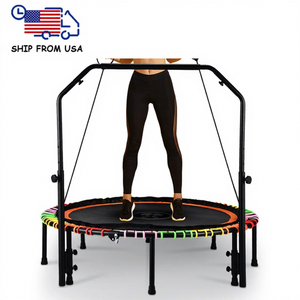 Mini trampolín de Fitness de 40 pulgadas, reboteador de ejercicio interior para niños y adultos con mango ajustable, carga máxima de 330 libras Compra barata en Mini trampolín de Fitness de 40 pulgadas, reboteador de ejercicio interior para niños y adultos con mango ajustable, carga máxima de 330 libras Compra barata en