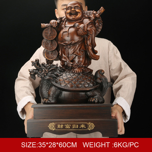 Statue de <span class=keywords><strong>bouddha</strong></span> de couleur en bois porte-bonheur, Offres Spéciales de <span class=keywords><strong>bouddha</strong></span> de sac d'<span class=keywords><strong>argent</strong></span> - Product Image 2