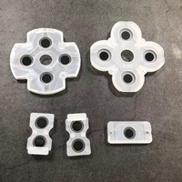 Boutons en silicone et patins en caoutchouc pour manette PS4 JDS 001 010 030, patin conducteur pour manette PS4 JDS 040, pièces de rechange pour manette de jeu