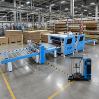 Ligne de production de laminage à chaud PUR, machine automatique de collage de panneaux pour film décoratif et placage bois