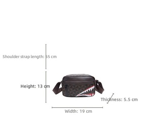 Nouveau sac à bandoulière unisexe en PU imperméable, tendance, simple, personnalisé, pour téléphone portable, décontracté, petit sac bandoulière - Product Image 2