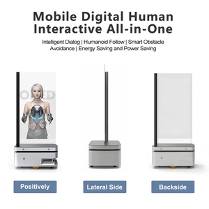 Ai tương tác bằng giọng nói câu hỏi và trả lời người kỹ thuật số OLED màn hình trong suốt di động màn hình tương tác phát sóng điểm cố định - Product Image 4