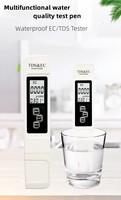 Portable multi-paramètres 3-en-1 TDS/EC/Temp stylo testeur de qualité de l'eau matière plastique OEM/ODM pour l'analyse de la dureté totale