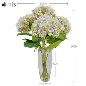 High Quality Natural Big Faux Latex <b>Hydrangea</b> <b>Artificial</b> Flower Bouquet Real Touch for Wedding Indoor Outdoor Decoration - Product Image 3