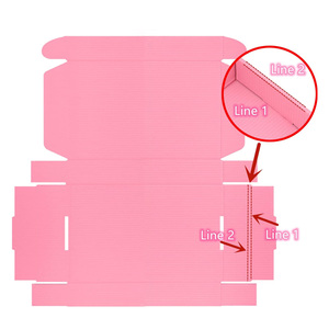 Hộp bưu phẩm bằng bìa cứng màu hồng in ấn tùy chỉnh bán buôn, hộp bưu phẩm bằng bìa cứng cá nhân hóa cho dịch vụ đăng ký - Product Image 6