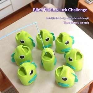 Jeu <span class=keywords><strong>de</strong></span> pêche télescopique en plastique pour enfants : Jeu éducatif <span class=keywords><strong>de</strong></span> bureau pour comparer les longueurs - Product Image 1