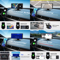 Podofo 10.26" Autoradio portable sans fil CarPlay 4K DVR Écran CarPlay Écran Incell Android Auto Commande vocale BT Airplay OEM