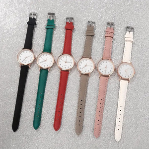 Reloj de Cuarzo Minimalista para Mujer, Esfera con Números Luminosos, Correa de Cuero PU, Reloj de Pulsera Casual y Moderno para Estudiantes y Damas - Product Image 4
