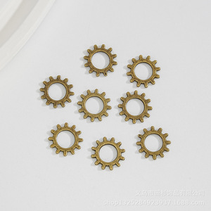 Engrenage en alliage pour bijoux, 12mm x 12mm, style Steampunk, pour la fabrication de colliers, bracelets et boucles d'oreilles - Product Image 5