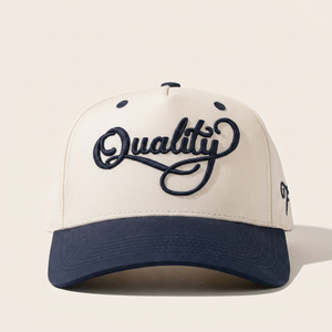 Cappello da Baseball a 5 Pannelli Bicolore con Logo 3D ad Alta Densità, Personalizzabile con Ricamo, Stile Streetwear - Product Image 3