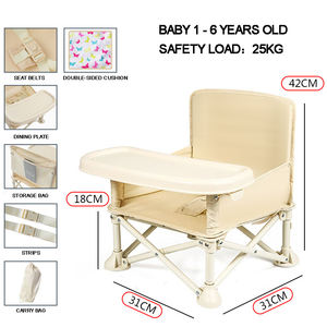 <span class=keywords><strong>Silla</strong></span> alta plegable de viaje exterior para niños, <span class=keywords><strong>silla</strong></span> alta con cojín suave para comer, acampar - Product Image 3