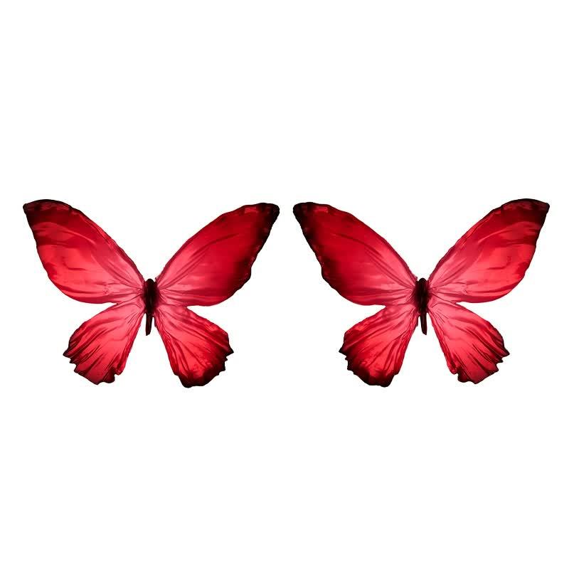 One pair of Blood Drop Butterfly(Red)