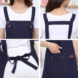 Tablier sans manches personnalisé, possibilité d'ajouter un logo ou un nom, tablier de cuisine respirant, tablier de serveur de <span class=keywords><strong>restaurant</strong></span>, anti-huile, pour <span class=keywords><strong>homme</strong></span> ou femme - Product Image 4