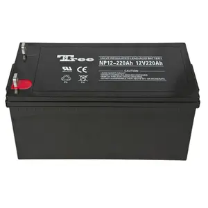 태양 전지 시스템 사용 12V 220Ah 6 gfm 220 amp 배터리 납 산 배터리 태양 최고의 인버터 배터리 가격 목록 중국 심천